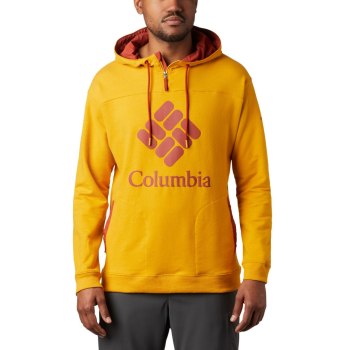 Columbia Hoodie Heren, Lodge French Terry LichtGoud Rood, 86MSVDGKT